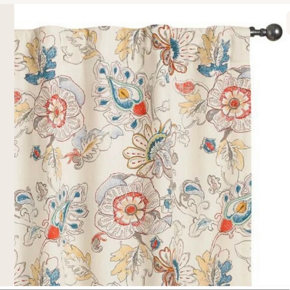 Cost Plus World Market Other - World Market Panels Floral Corinne Tab Top 48x84